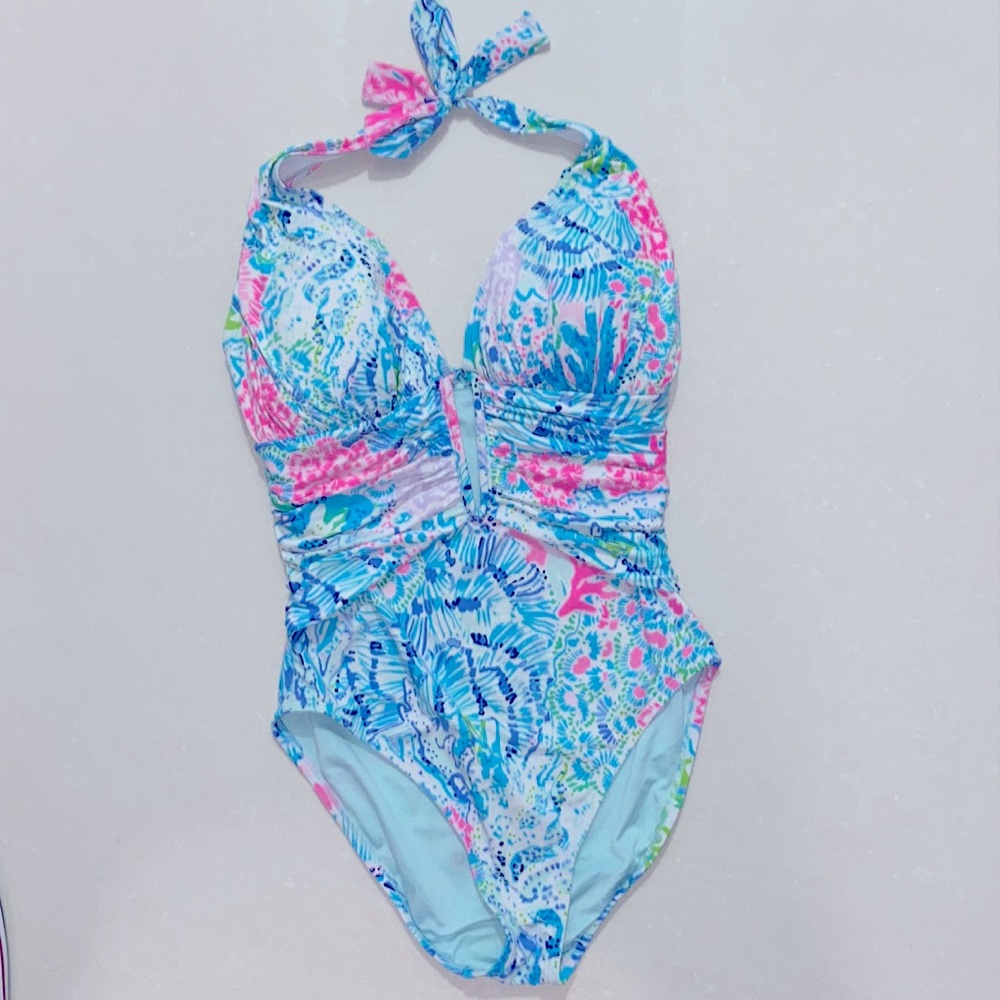 Lilly Pulitzer Lanai Halter Swimsuit